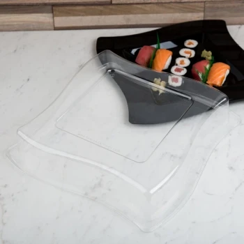 Fineline Wavetrends 110-L 10 3/4" Clear Dome Lid - 120/Case