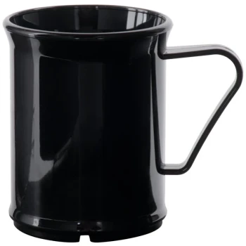 Cambro 96CW110 Camwear® 9.6 oz. Black Customizable Polycarbonate Mug - 48/Case