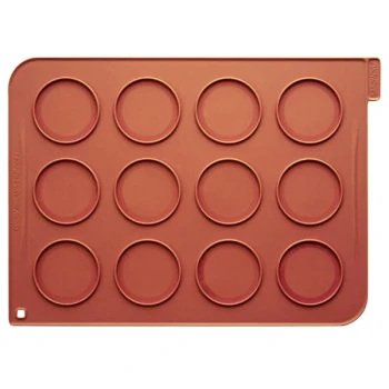 Silikomart WHOP01 15 3/4" x 12" Half Size Silicone Whoopie Pie Baking Mat