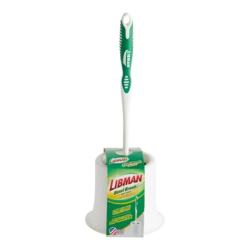 Libman 34 Round Toilet Bowl Brush with Open Caddy - 4/Pack