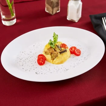 Arcoroc P3967 Opal Restaurant White 11 3/4" Oval Platter by Arc Cardinal   - 12/Case