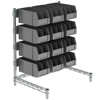 Metro CR1824DTCT 28 1/4" Countertop Condiment Organizer with Removable Bins