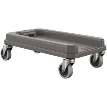 Suncast TCNDOLLY Gray Resin Slim Trash Can Dolly