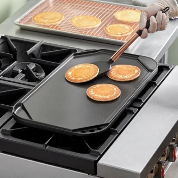 Nordic Ware 19 11/16" x 11" Reversible Non-Stick Cast Aluminum Griddle and Grill Pan with Handles 19462