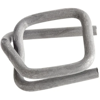 Encore Packaging 1" Heavy-Duty Phosphate Wire Buckle for Cord Strapping - 500/Case