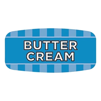 Bollin 5/8" x 1 1/4" Rectangular Permanent Butter Cream Bakery Label - 1,000/Roll