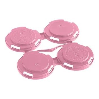 PakTech Light Pink Plastic 4-Pack Can Carrier - 788/Case