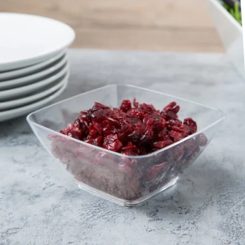 Vollrath V928001 20 oz. Clear Small Square Acrylic Bowl
