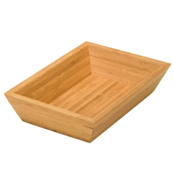 Delfin from Steelite International DFBK96BA1 9" x 6" Rectangle Bamboo Basket