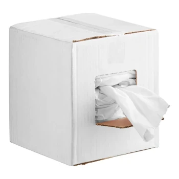 Hospeco White Medium Weight Recycled Knit Rags in Bulk - 10 lb.