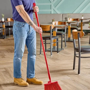 Carlisle 41225EC05 Sparta 48" Red Threaded Fiberglass Broom Handle