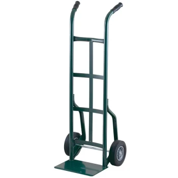 Harper 800 lb. Dual Handle Steel Hand Truck with 10" x 2 1/2" Solid Rubber Wheels 20T60