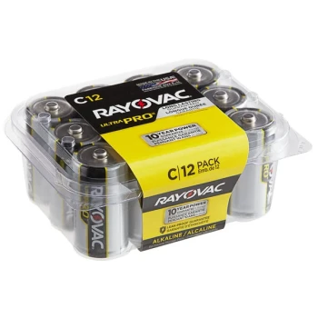 Rayovac ALC-12PPJ Ultra Pro Industrial C Alkaline Batteries   - 12/Pack