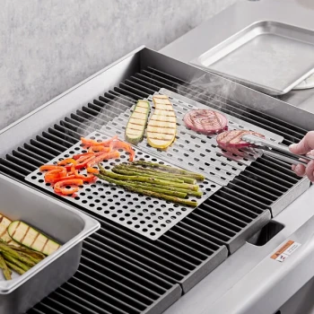 Mr. Bar-B-Q 18 inch x 12 inch Stainless Steel Perforated Grill Sheet