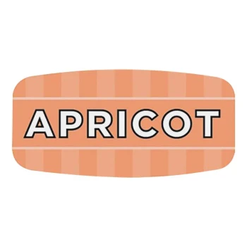 Bollin 5/8" x 1 1/4" Rectangular Permanent Apricot Bakery Label - 1,000/Roll