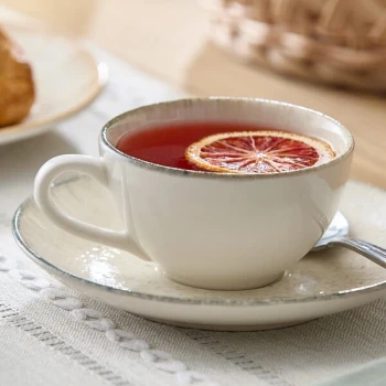 Acopa Cape 4 oz. Round Abyss Gray Porcelain Cup - 24/Case