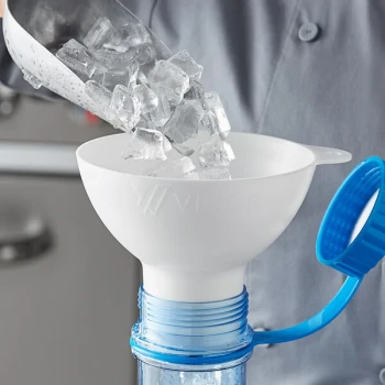 Vigor White Polypropylene Funnel for Vigor Polar Cooling Paddles