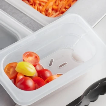 Vigor 1/9 Size Translucent Polypropylene Drain Tray