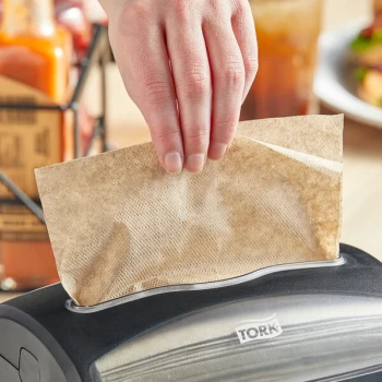 Tork Universal Xpressnap 1-Ply Customizable Natural Kraft Interfold Dispenser Napkin N4 - 6,000/Case