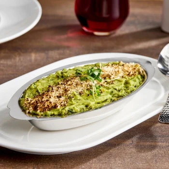 Choice 12 oz. Stainless Steel Oval Au Gratin Dish