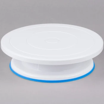 Ateco 608 11" Revolving Plastic Cake Turntable / Stand with Non-Slip Base